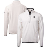 Minnesota Twins Cutter & Buck Cascade Eco Fleece Quarter-Zip Jacket - Oatmeal