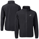 Los Angeles Dodgers Cutter & Buck Charter Eco Recycled Full-Zip Hoodie Jacket - Black
