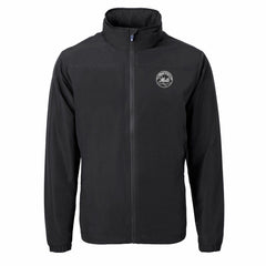 New York Mets Cutter & Buck Charter Eco Recycled Full-Zip Hoodie Jacket - Black