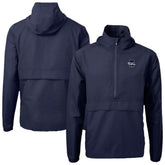 Philadelphia Phillies Cutter & Buck Charter Eco Recycled Anorak Half-Zip Hoodie Jacket - Navy
