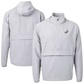Los Angeles Dodgers Cutter & Buck Charter Eco Recycled Anorak Half-Zip Hoodie Jacket - Gray
