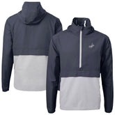 Los Angeles Dodgers Cutter & Buck Charter Eco Recycled Anorak Half-Zip Hoodie Jacket - Navy/Gray