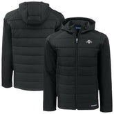 San Francisco Giants Cutter & Buck Evoke Hybrid Eco Softshell Recycled Full-Zip Hooded Jacket - Black