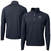New York Mets Cutter & Buck Adapt Eco Hybrid Raglan DryTec Quarter-Zip Jacket - Navy