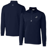Los Angeles Dodgers Cutter & Buck Traverse Eco Tri-Blend DryTec Quarter-Zip Jacket - Navy