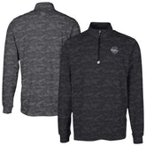 Philadelphia Phillies Cutter & Buck Traverse Eco Camo Tri-Blend DryTec Quarter-Zip Top - Black