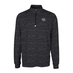 Philadelphia Phillies Cutter & Buck Traverse Eco Camo Tri-Blend DryTec Quarter-Zip Top - Black