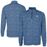 Philadelphia Phillies Cutter & Buck Traverse Eco Camo Tri-Blend DryTec Quarter-Zip Top - Navy