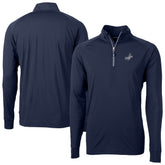 Los Angeles Dodgers Cutter & Buck Adapt Eco Raglan Quarter-Zip Jacket - Navy