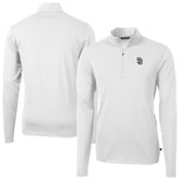 San Diego Padres Cutter & Buck Virtue Eco Pique Quarter-Zip Jacket - White