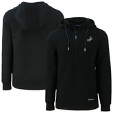 Los Angeles Dodgers Cutter & Buck Roam Eco Recycled Tri-Blend Half-Zip Hoodie - Black