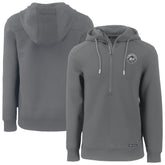 New York Mets Cutter & Buck Roam Eco Recycled Tri-Blend Half-Zip Hoodie - Gray