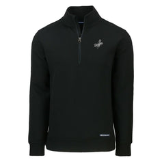 Los Angeles Dodgers Cutter & Buck Roam Eco Quarter-Zip Jacket - Black