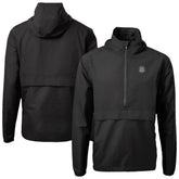 Seattle Mariners Cutter & Buck Charter Eco Recycled Anorak Half-Zip Hoodie Jacket - Black