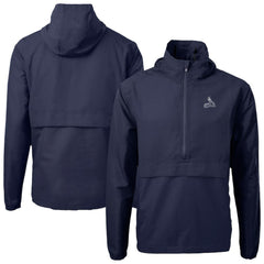 St. Louis Cardinals Cutter & Buck Charter Eco Recycled Anorak Half-Zip Hoodie Jacket - Navy