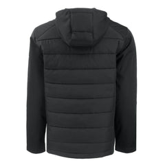 St. Louis Cardinals Cutter & Buck Evoke Hybrid Eco Softshell Recycled Full-Zip Hoodie Jacket - Black