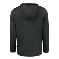 Toronto Blue Jays Cutter & Buck Coastline Epic Comfort Eco Recycled Long Sleeve Hoodie T-Shirt - Black