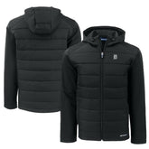 Detroit Tigers Cutter & Buck Big & Tall Evoke Hybrid Eco Softshell Recycled Full-Zip Jacket - Black