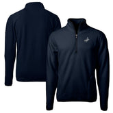 Los Angeles Dodgers Cutter & Buck Big & Tall Cascade Eco Fleece Quarter-Zip Jacket - Navy