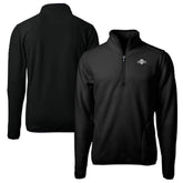 San Francisco Giants Cutter & Buck Big & Tall Cascade Eco Fleece Quarter-Zip Jacket - Black