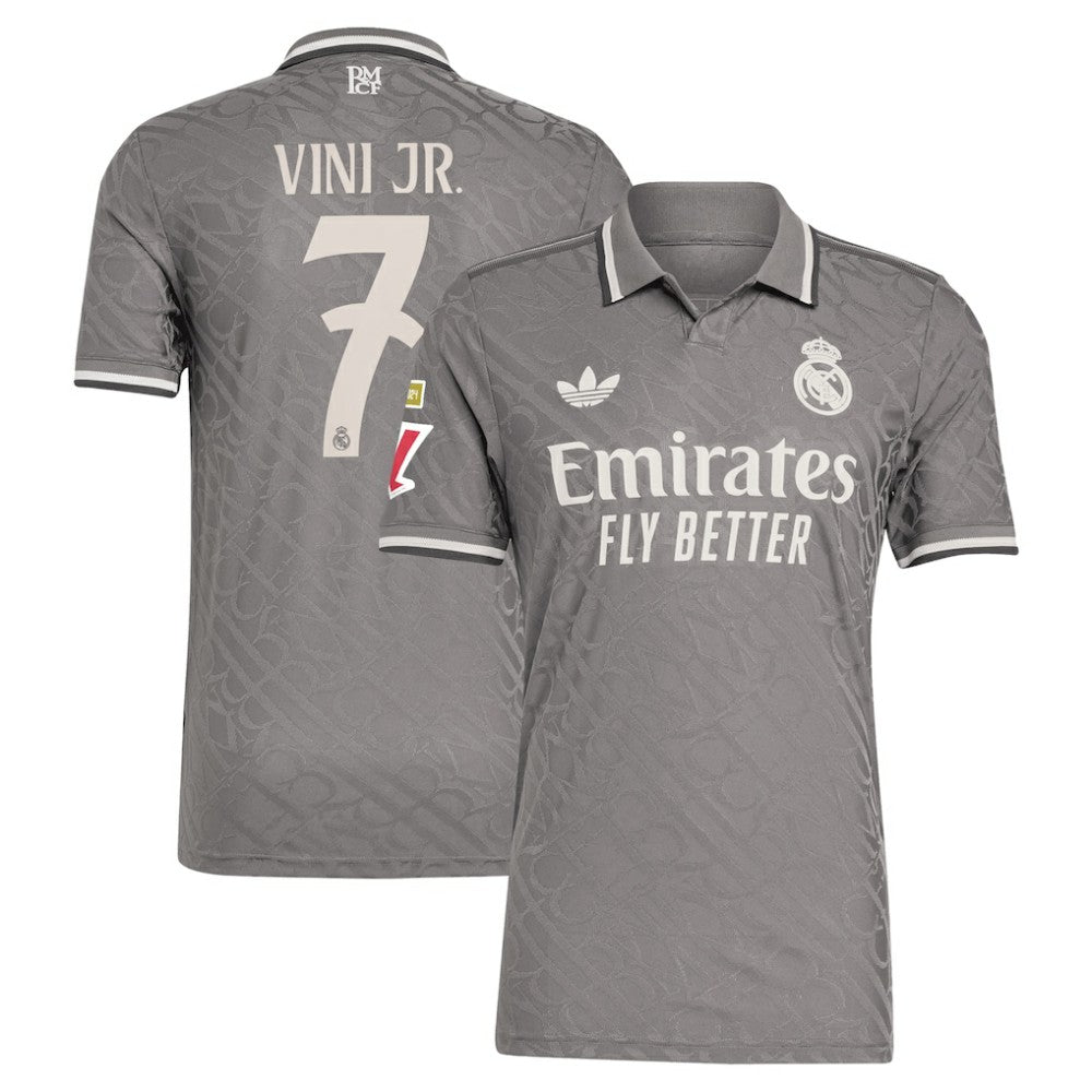 Vini Jr. Real Madrid Originals 2024/25 Third Player Jersey - Charcoal | Adidas shop
