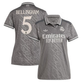 Jude Bellingham Real Madrid Originals Women's 2024/25 Third Replica Player Jersey - Charcoal | Adidas on sale