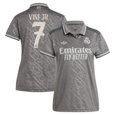 Vini Jr. Real Madrid Originals Women's 2024/25 Third Replica Player Jersey - Charcoal | Adidas outlet