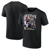 Justin Jefferson Minnesota Vikings Notorious Player Graphic T-Shirt - Black on sale
