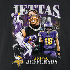 Justin Jefferson Minnesota Vikings Notorious Player Graphic T-Shirt - Black on sale