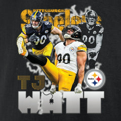 T.J. Watt Pittsburgh Steelers Notorious Player Graphic T-Shirt - Black outlet