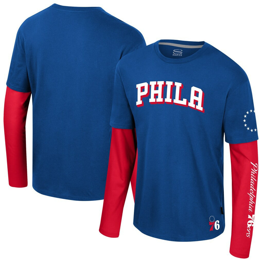 Philadelphia 76ers Stadium Essentials Unisex Spectator 2fer Long Sleeve T-Shirt - Royal shop