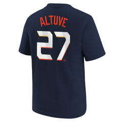Jose Altuve Houston Astros Youth Fuse City Connect Name & Number T-Shirt - Navy | Nike