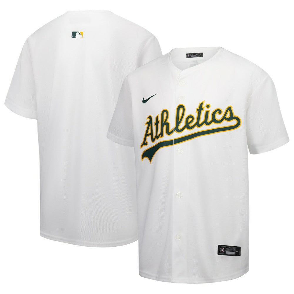 Athletics Youth Home Game Jersey - White | Nike