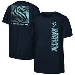 Seattle Kraken Youth Atmosphere T-Shirt Navy