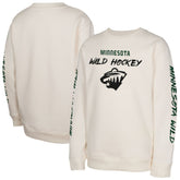 Minnesota Wild Youth Star Power Pullover Sweatshirt Cream