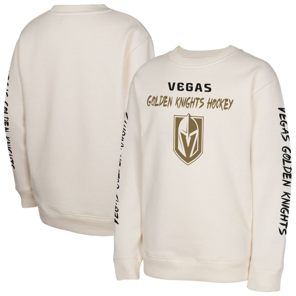 Vegas Golden Knights Youth Star Power Pullover Sweatshirt Cream