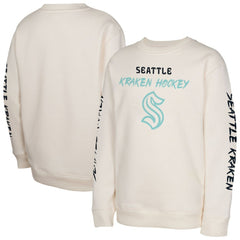 Seattle Kraken Youth Star Power Pullover Sweatshirt Cream