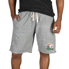 Pittsburgh Steelers Concepts Sport Mainstream Tri-Blend Shorts - Gray online