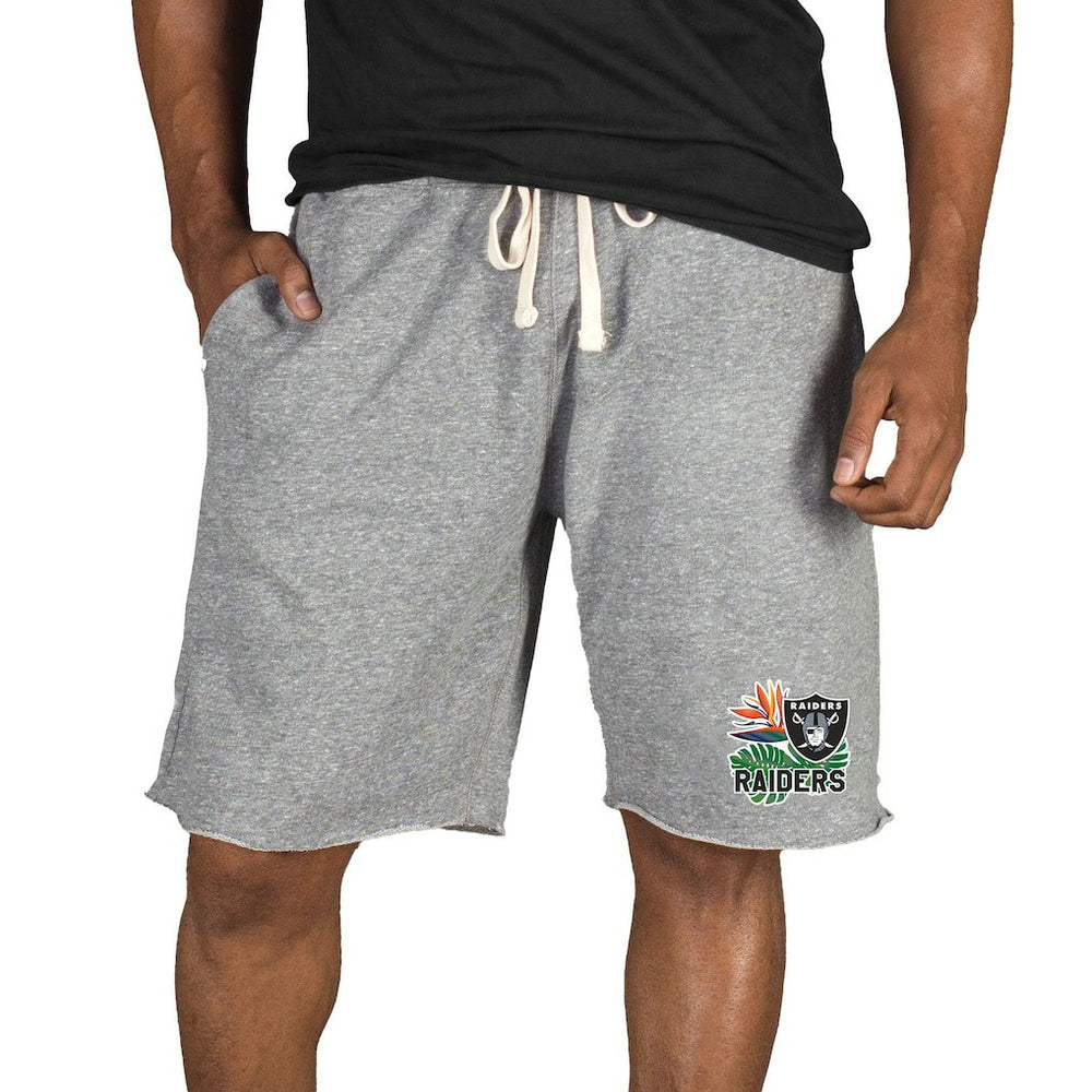 Las Vegas Raiders Concepts Sport Mainstream Tri-Blend Shorts - Gray online