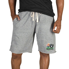 Las Vegas Raiders Concepts Sport Mainstream Tri-Blend Shorts - Gray online