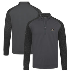Anaheim Ducks Levelwear Aztec Insignia Core Quarter-Zip Pullover Top Charcoal