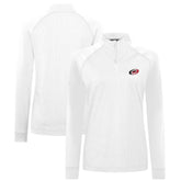 Carolina Hurricanes Levelwear Women's Amethyst Insignia Core Quarter-Zip Jacket White
