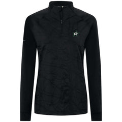 Dallas Stars Levelwear Women's Amethyst Insignia Core Quarter-Zip Jacket Black