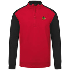 Chicago Blackhawks Levelwear Bayou Insignia Core Quarter-Zip Pullover Top Red