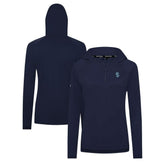Seattle Kraken Levelwear Women's Raven Insignia Core Quarter-Zip Jacket Deep Sea Blue