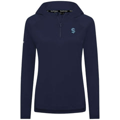 Seattle Kraken Levelwear Women's Raven Insignia Core Quarter-Zip Jacket Deep Sea Blue