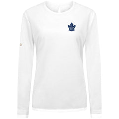 Toronto Maple Leafs Levelwear Women's Sequoia Primary Logo Long Sleeve T-Shirt White