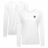 Pittsburgh Penguins Levelwear Women's Sequoia Primary Logo Long Sleeve T-Shirt White