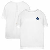 Toronto Maple Leafs Levelwear Women's Tulip Primary Logo T-Shirt White