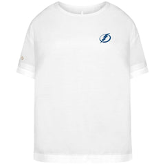 Tampa Bay Lightning Levelwear Women's Tulip Primary Logo T-Shirt White